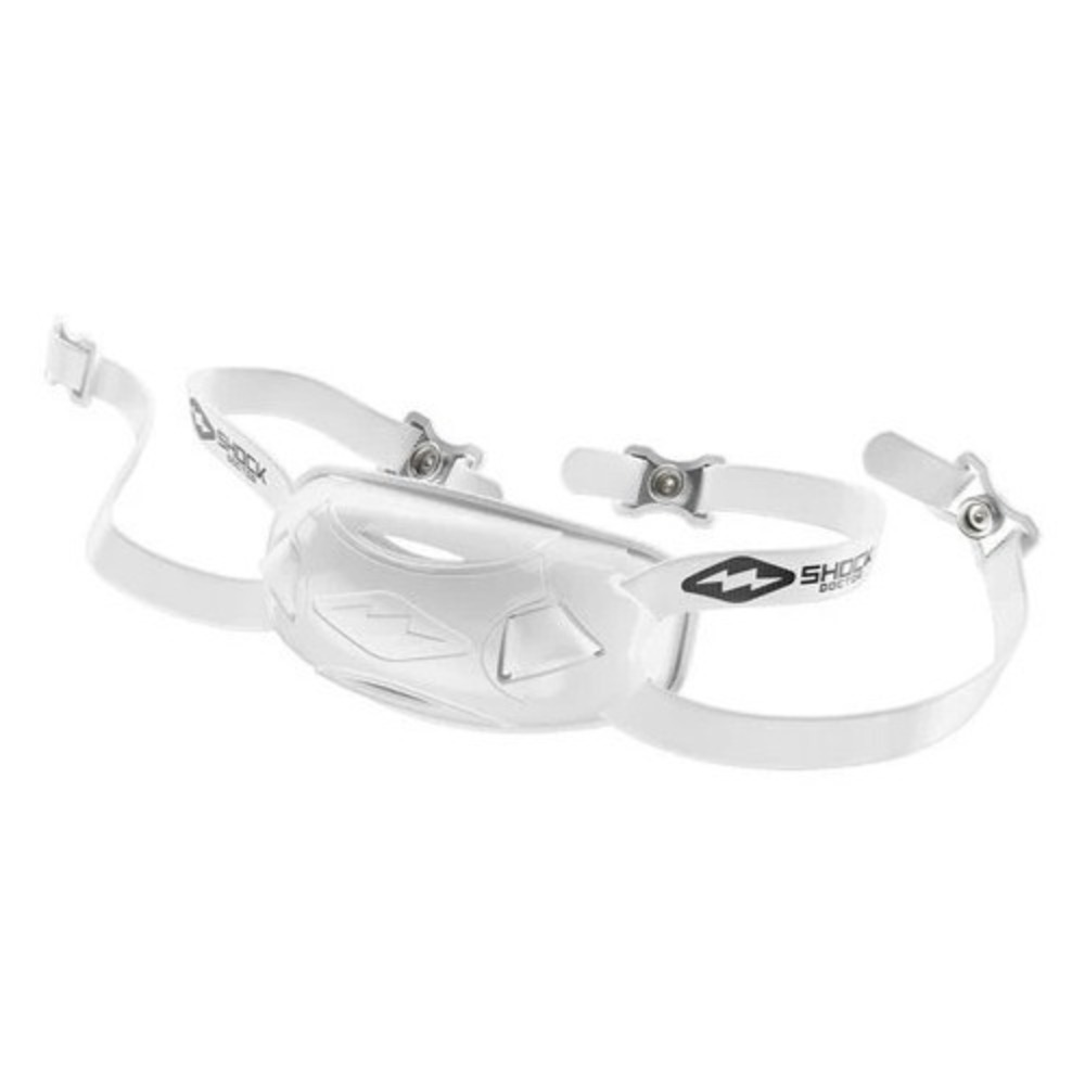 Shock Doctor Adult Showtime Football Chinstrap - White, Adult